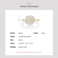 CROWN & ROYAL 14K Yellow Gold Diamond Flower Ring - Crown & Royal
